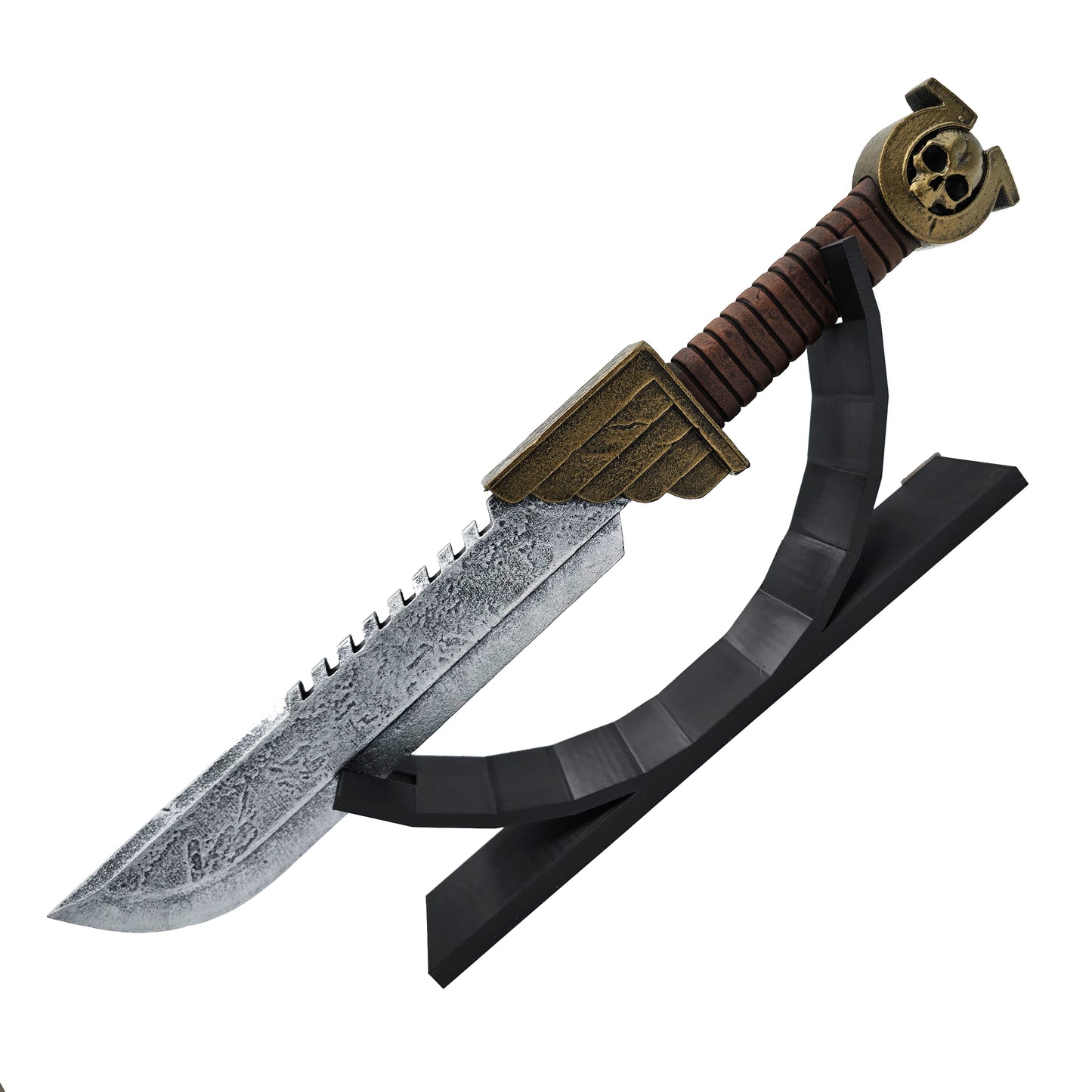 Titus Combat Knife with stand - Handmade gamer gift