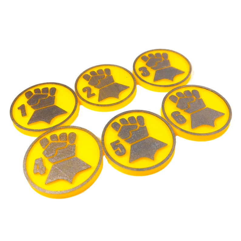 Warhammer 40k - Imperial Fists Objective Markers