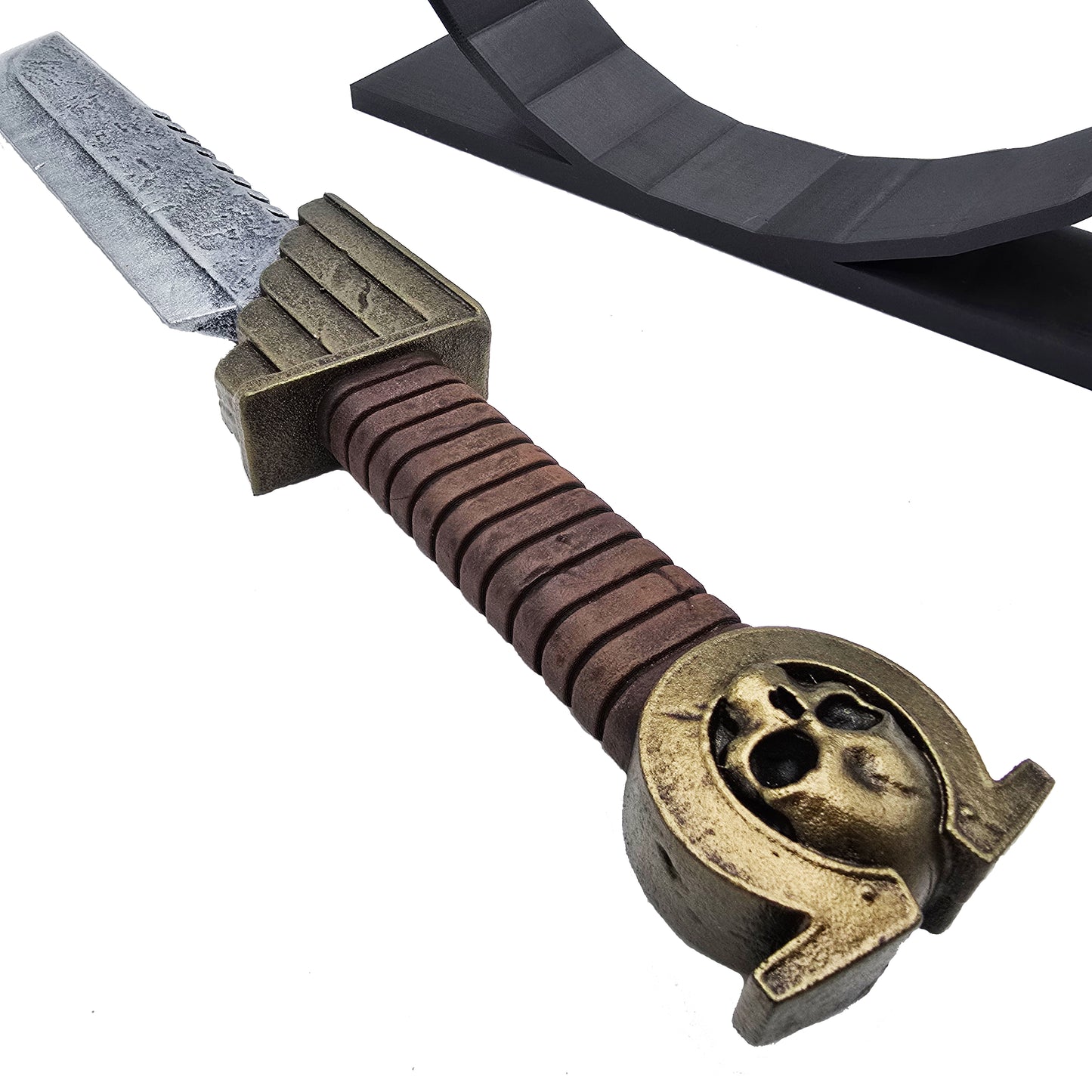 Titus Combat Knife with stand - Handmade gamer gift