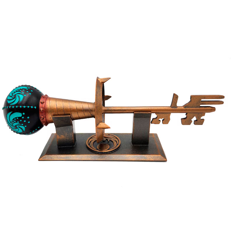 Skeleton Key Lockpick Thieves' Guild Quest Gamer gift with stand