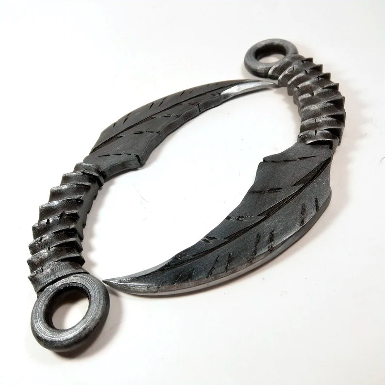 Mazikeen's Blade Daggers from Lucifer 2pcs black gray Handmade