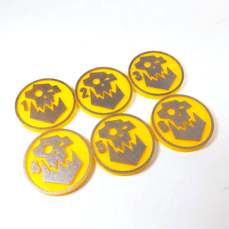 Warhammer 40k - IronzJawz Big Waaagh Orks Objective Markers