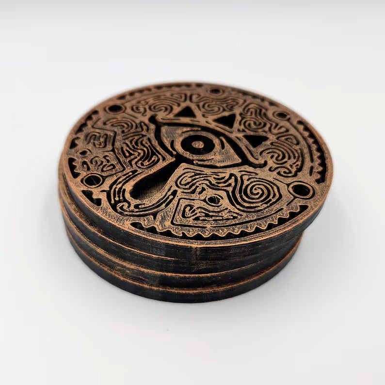Drink Coaster Lot of 4 - Interior Decor Handmade