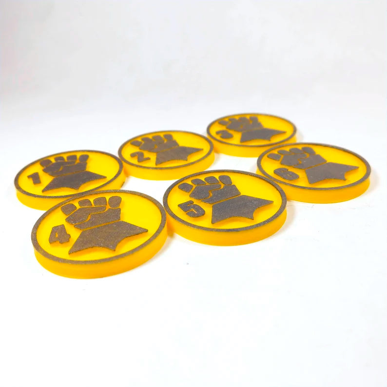 Warhammer 40k - Imperial Fists Objective Markers