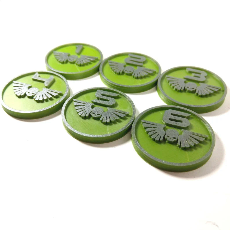 Warhammer 40k - Imperial Guard Objective Markers