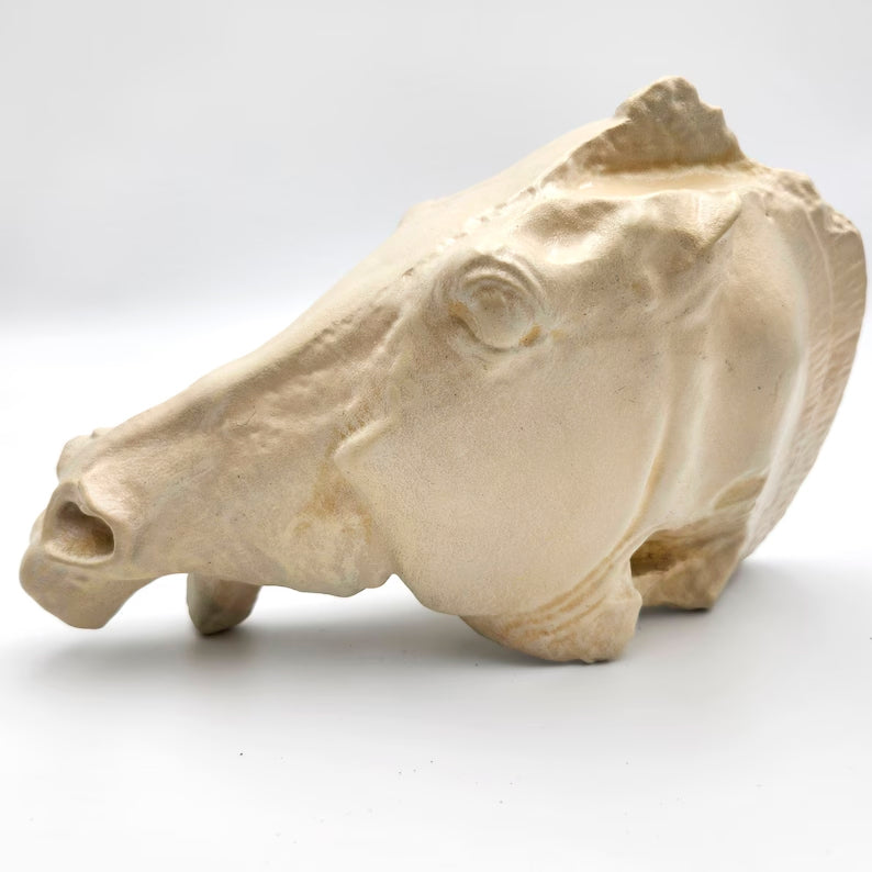 Head of a horse of Selene Statue white or bronze Handmade