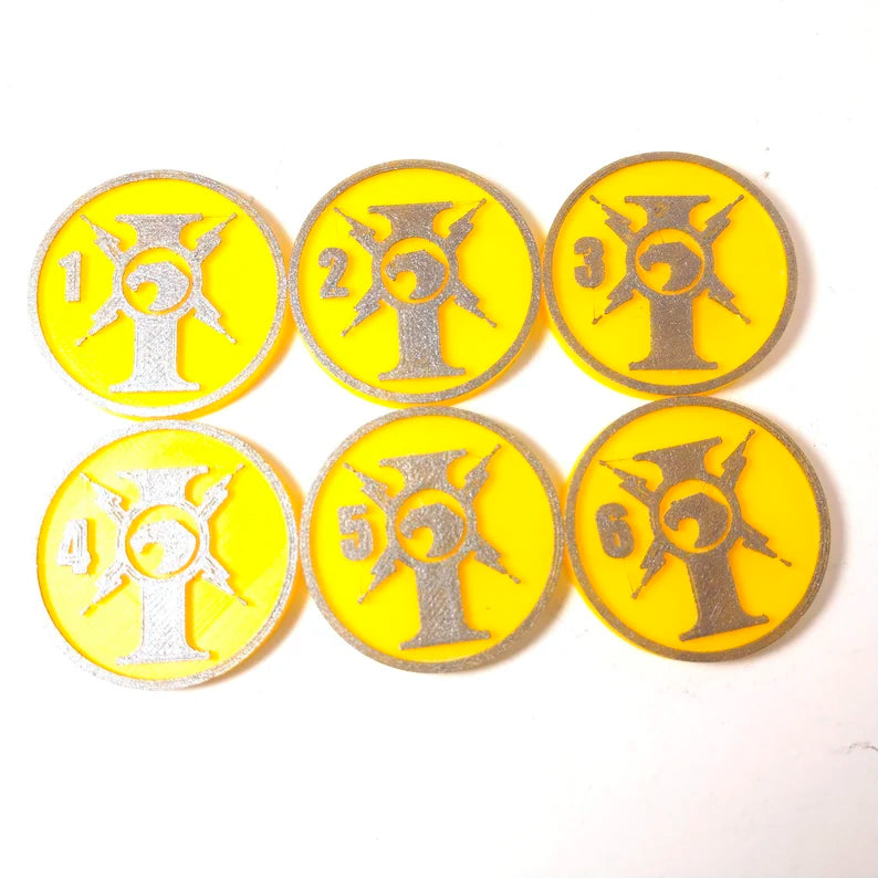 Warhammer 40k - Golden Boy Objective Markers