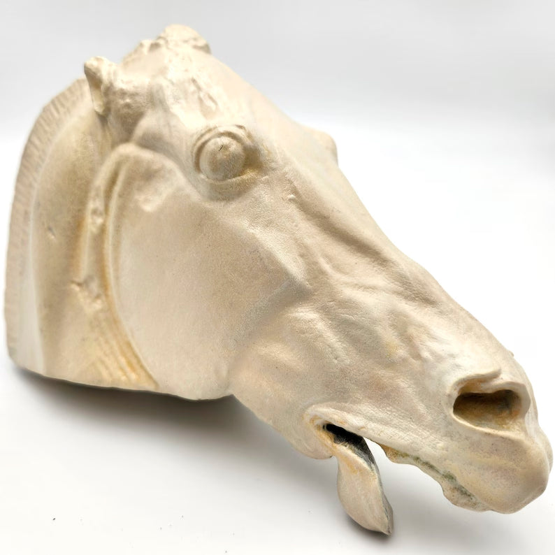 Head of a horse of Selene Statue white or bronze Handmade