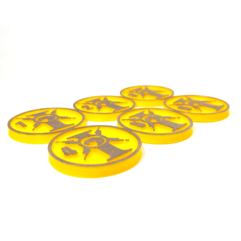 Warhammer 40k - Golden Boy Objective Markers