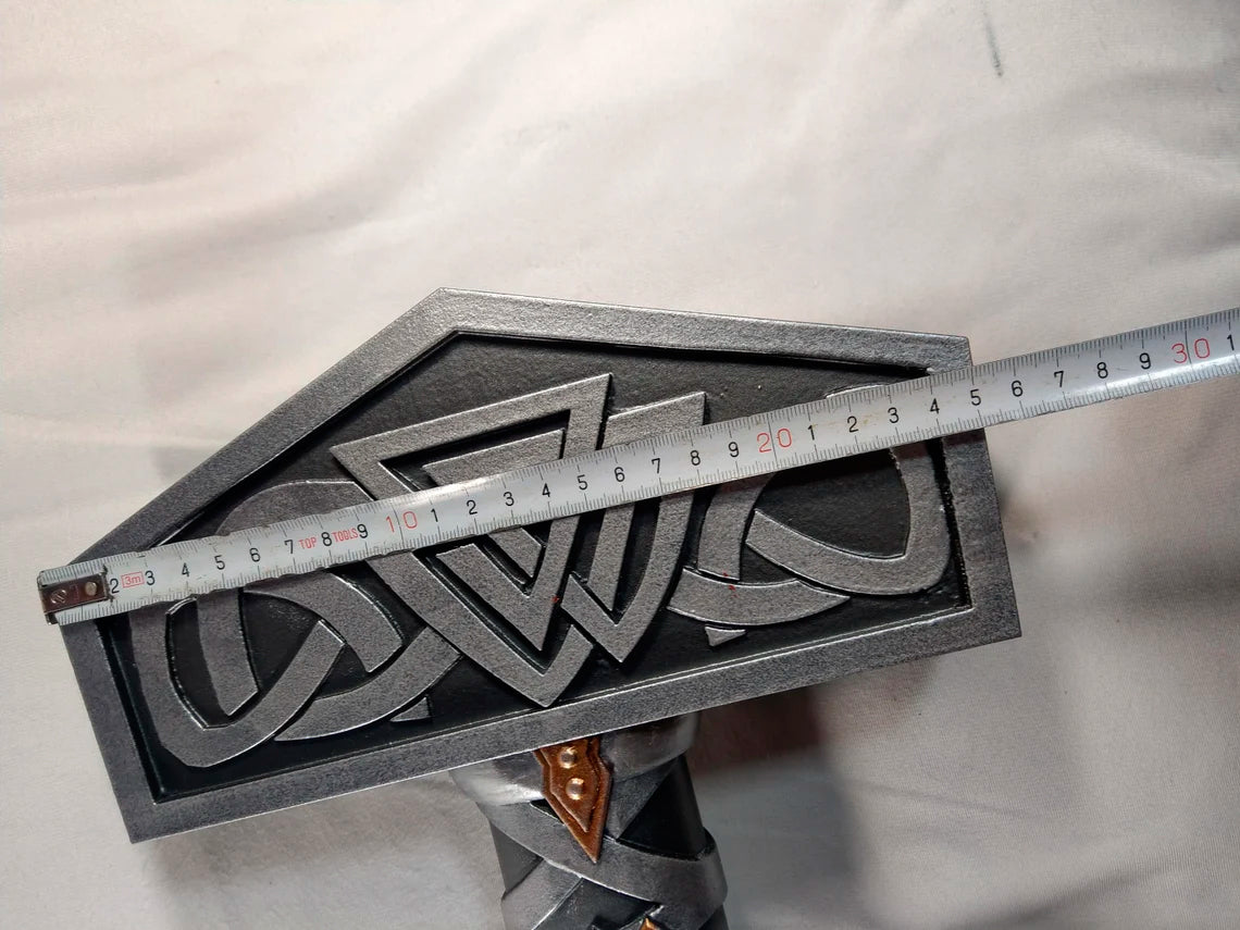 Mjolnir Viking Hammer with wall mount Handmade