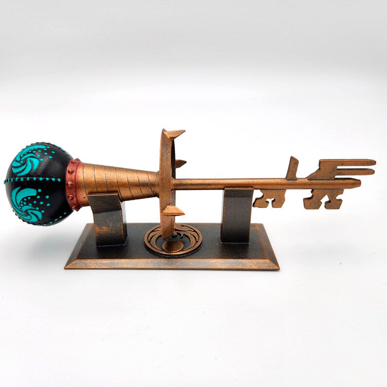 Skeleton Key Lockpick Thieves' Guild Quest Gamer gift with stand