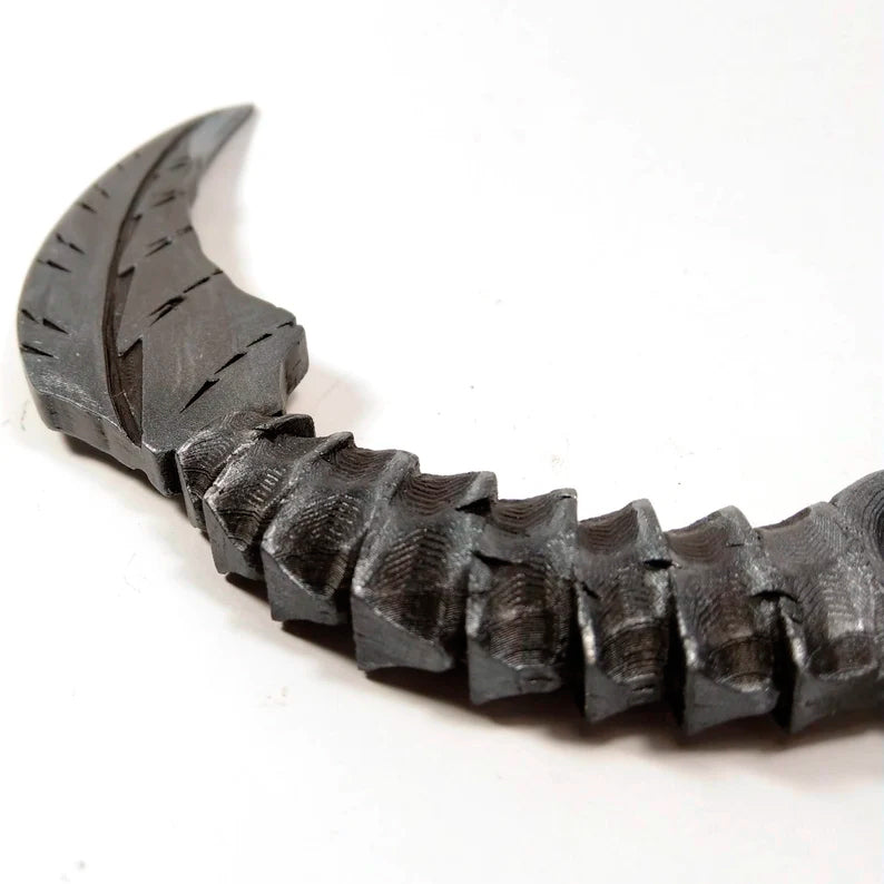 Mazikeen's Blade Daggers from Lucifer 2pcs black gray Handmade