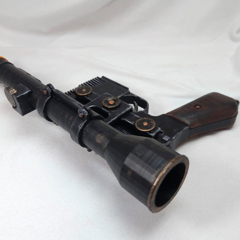 NEW Han Solo DL-44 Blaster with Stand - Prop Cosplay Handmade