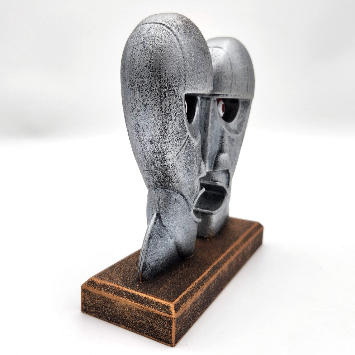 The Division Bell - Sculpture Heads - Handmade Desktop Sculpture - Pink Floyd Tribute