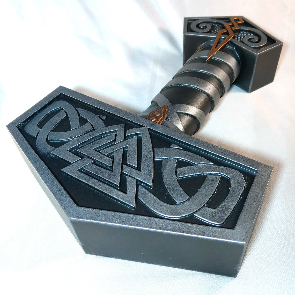 Mjolnir Viking Hammer with wall mount Handmade