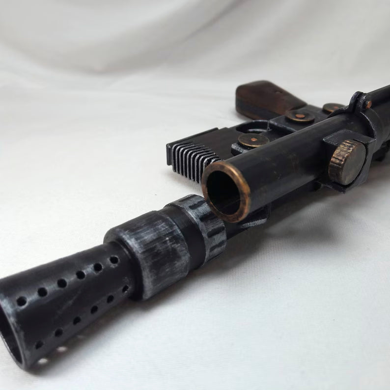 NEW Han Solo DL-44 Blaster with Stand - Prop Cosplay Handmade