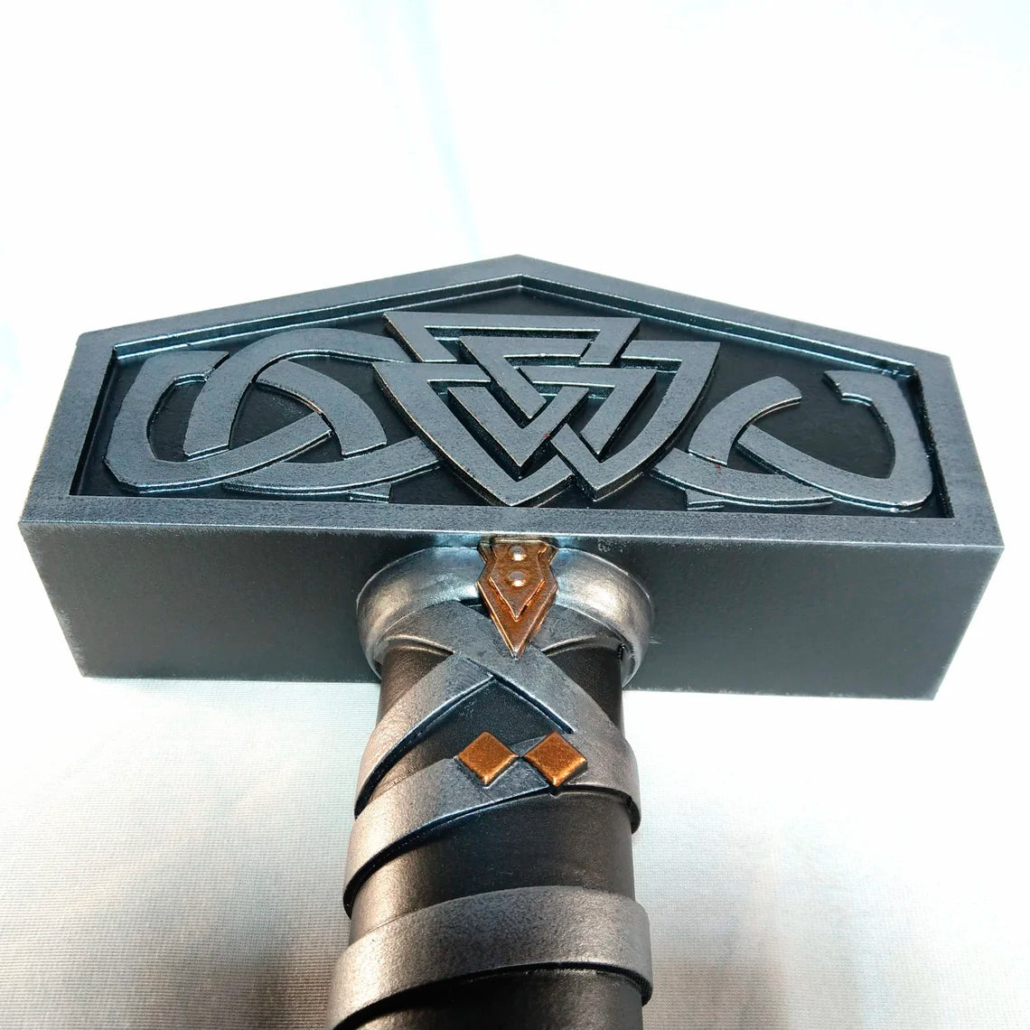 Mjolnir Viking Hammer with wall mount Handmade