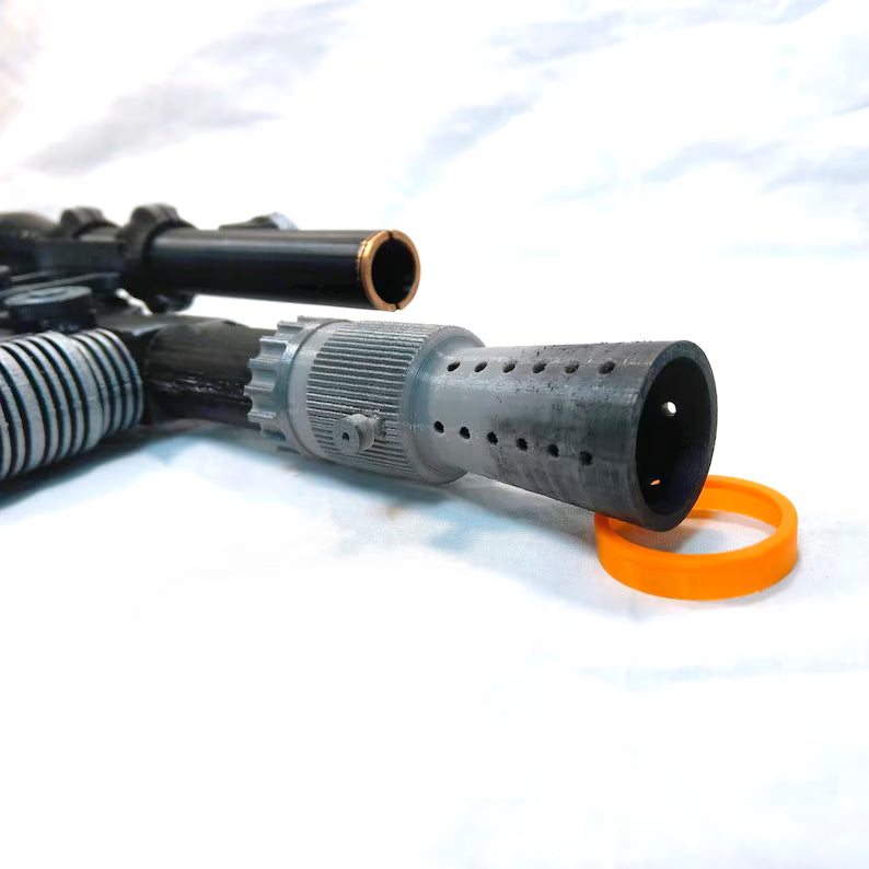Han Solo DL-44 Blaster with Stand - Prop Cosplay Handmade