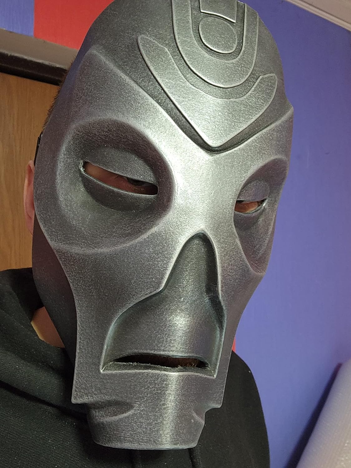 Dragon Priest Mask Gray Cosplay Handmade.
