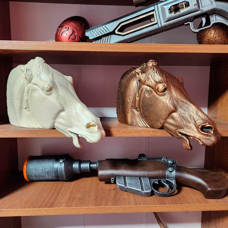 Head of a horse of Selene Statue white or bronze Handmade