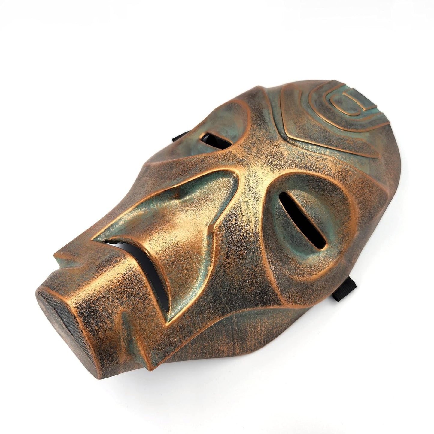 Dragon Priest Mask Old Bronze Cosplay Handmade.