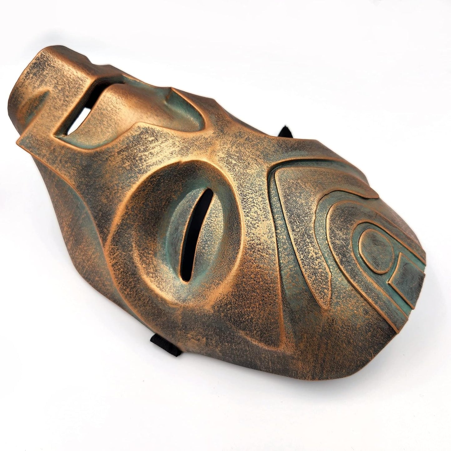 Dragon Priest Mask Old Bronze Cosplay Handmade.