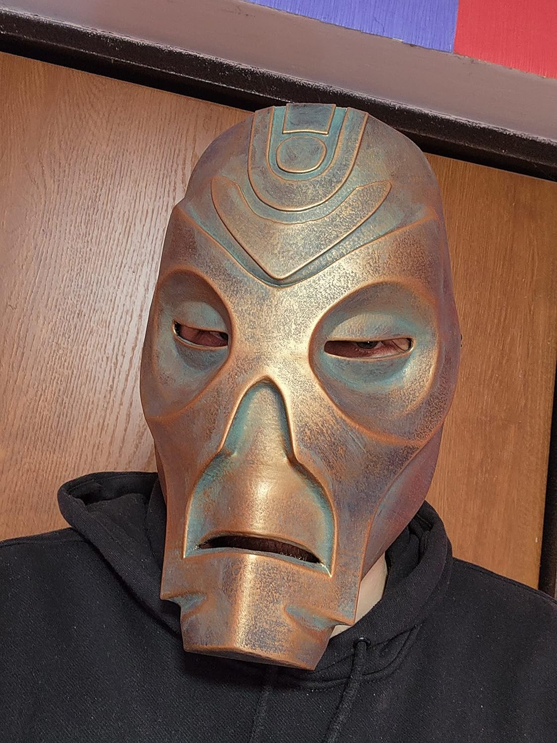 Dragon Priest Mask Old Bronze Cosplay Handmade.