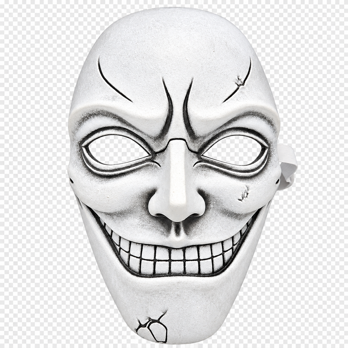 Creepy Cracked Smile Maniac Mask – Scary Horror Mask, Halloween Cosplay