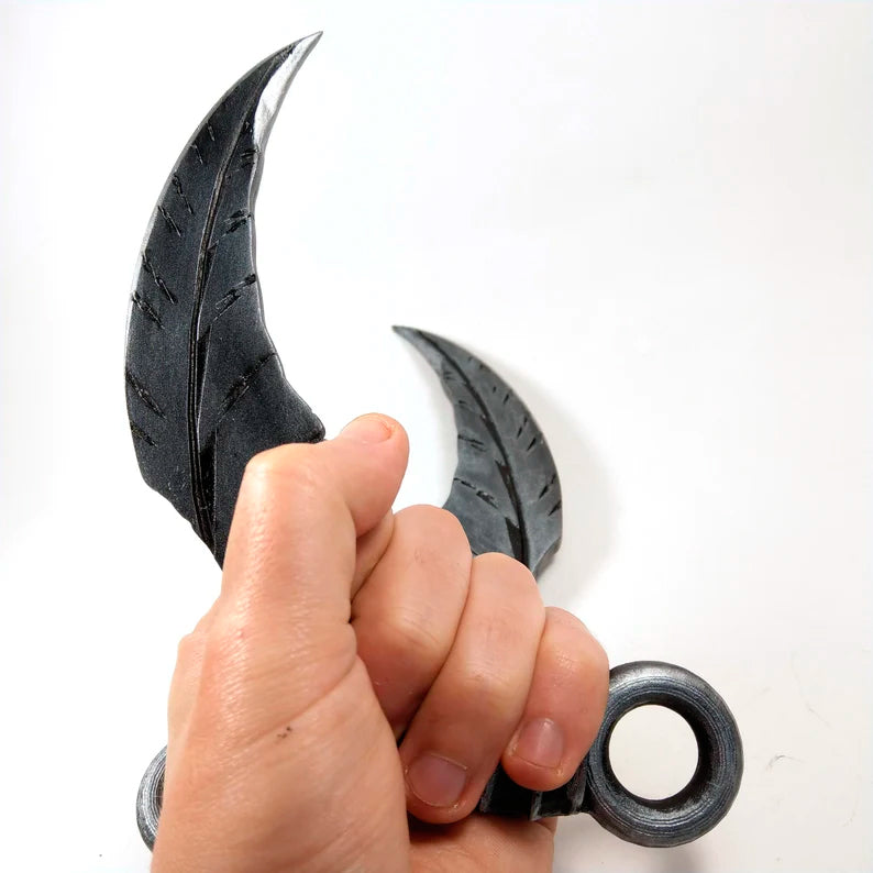 Mazikeen's Blade Daggers from Lucifer 2pcs black gray Handmade