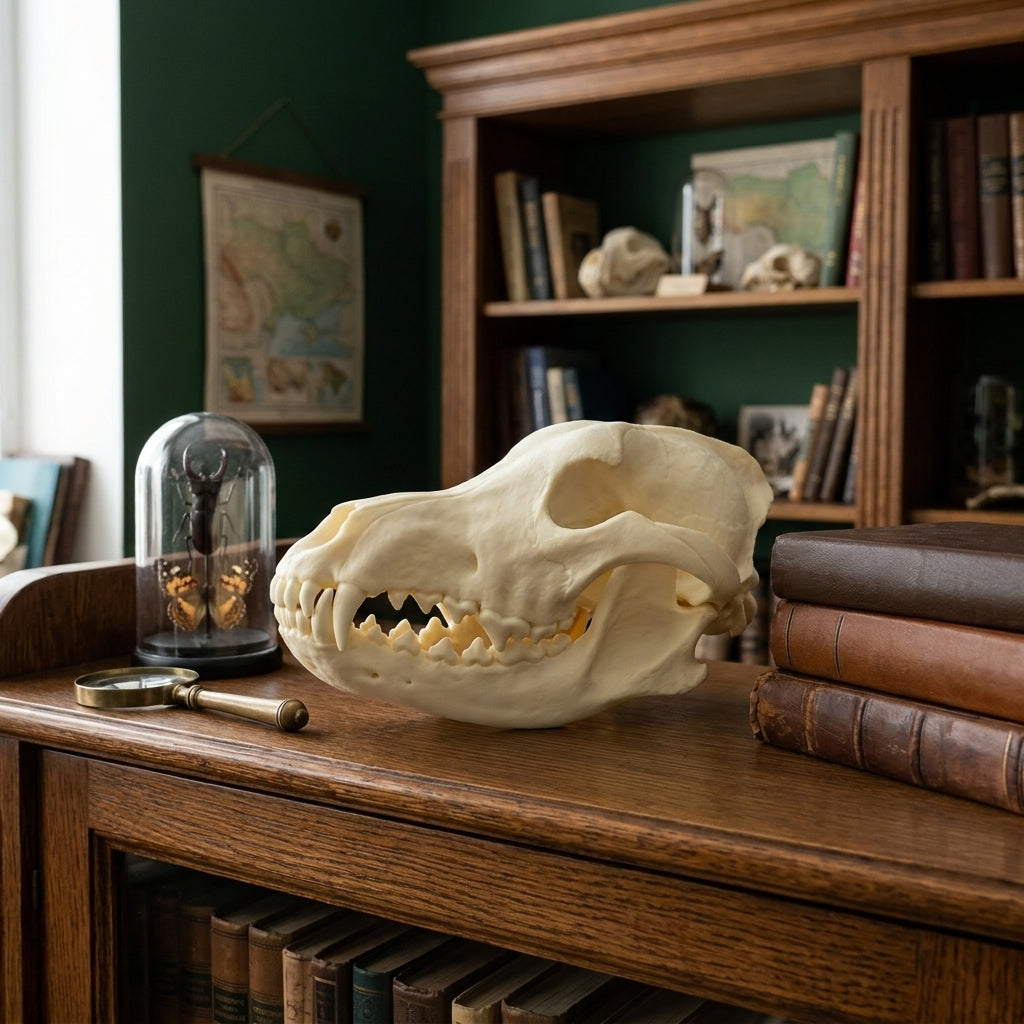 Siberian Grey Wolf Skull Life Sized Replica