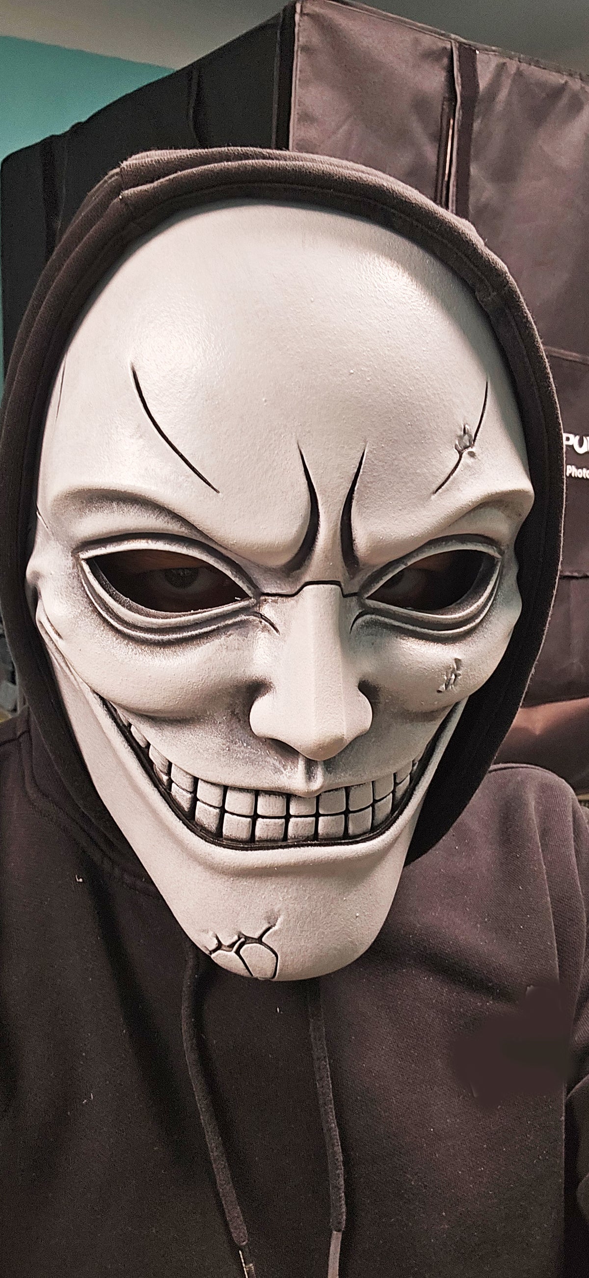 Creepy Cracked Smile Maniac Mask – Scary Horror Mask, Halloween Cosplay