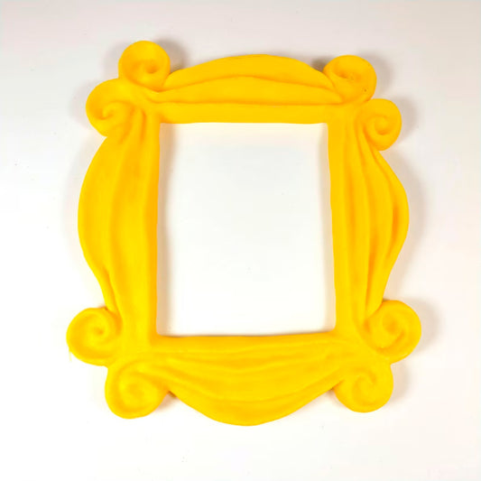 Custom Home Decor Friends Yellow Peephole Frame yellow