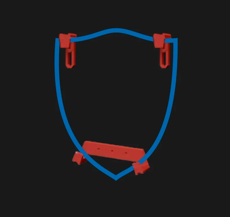 Wall Mount for Triangle Capt America Shield