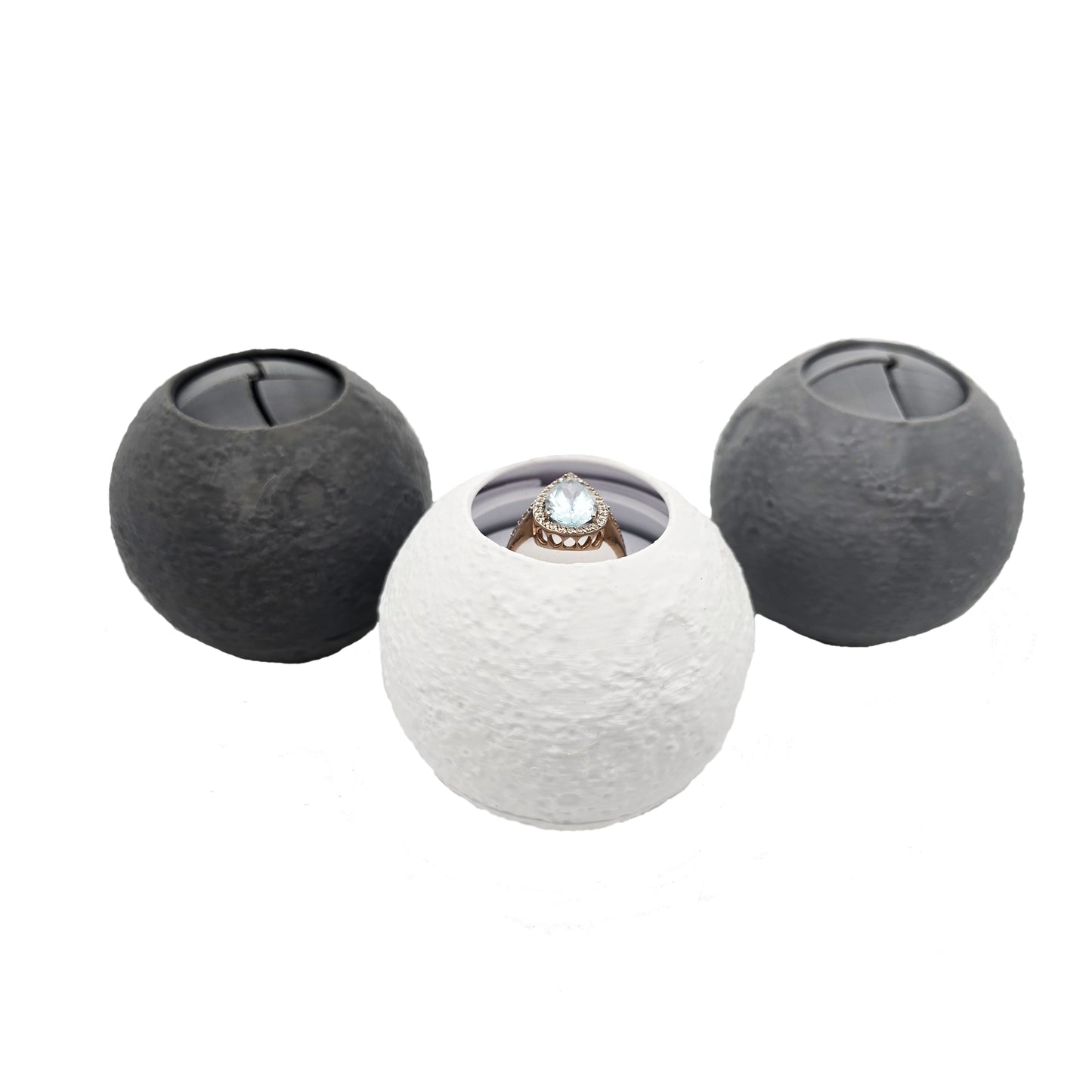 Moon Ring Box for Romantic Gift, Proposal or Wedding Ceremony.