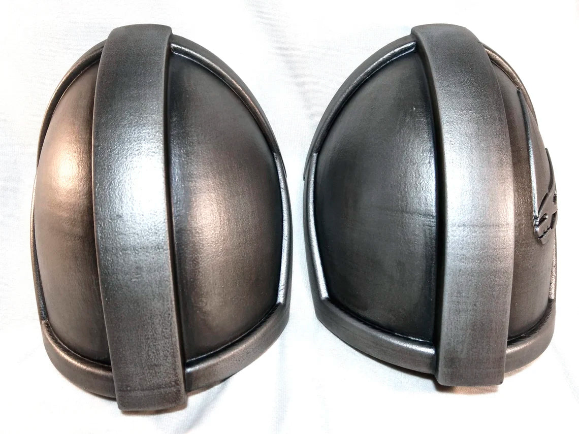 Mandalorian Beskar Armor Painted - Left and Right Shoulder Handmade