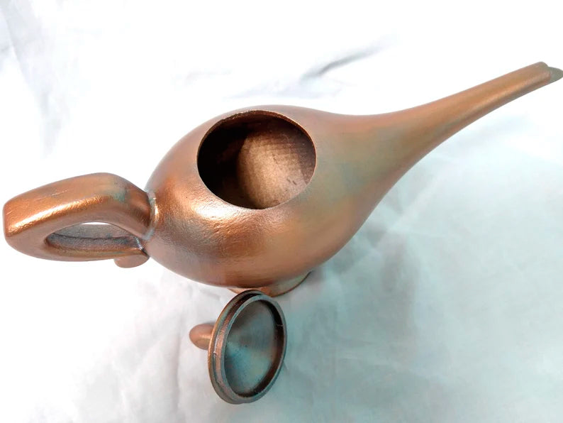 Aladdin Lamp Jinn Genie's Lamp 3D Printed and painted Handmade