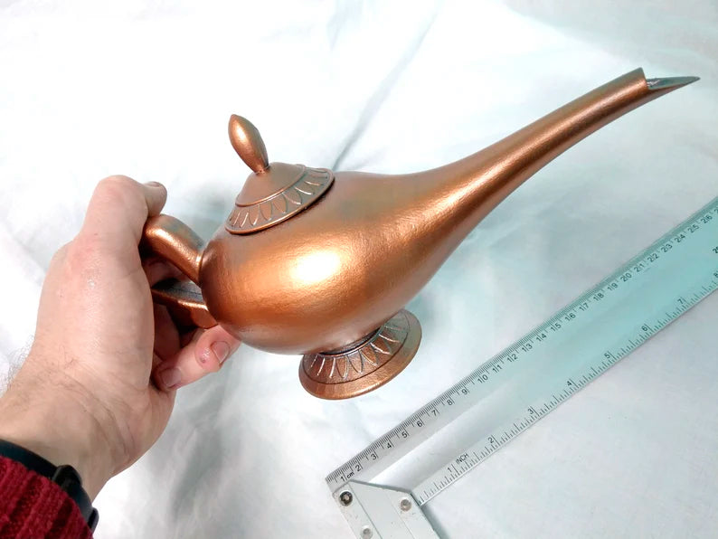 Aladdin Lamp Jinn Genie's Lamp 3D Printed and painted Handmade