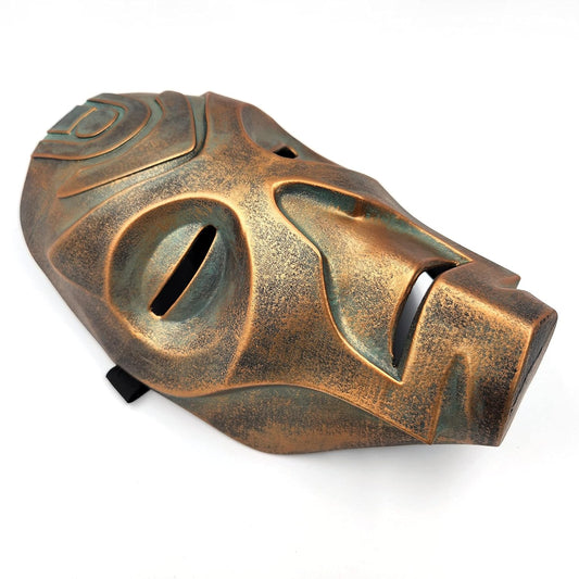 Dragon Priest Mask Old Bronze Cosplay Handmade.